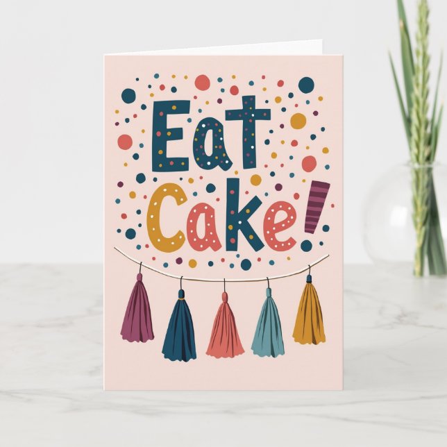 Sweet Cake Sprinkle Card (Front)