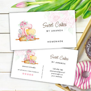 Sweet Cakes Bakery Business Card