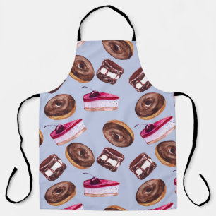 Sweet Cakes: Watercolor Seamless Food Apron