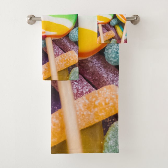 sweet candies bath towel set (Insitu)