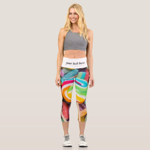 sweet candies capri leggings