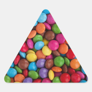 Sweet candies triangle sticker