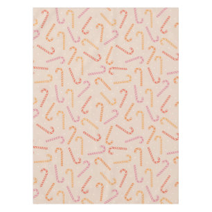 Sweet candy cane pattern tablecloth
