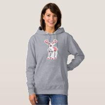 Sweet Candy Cane Reindeer