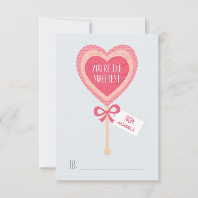 Sweet Candy | Classroom Valentine Invitation (Front)