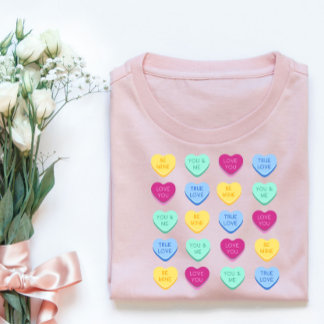 Sweet Candy Heart Design  T-Shirt