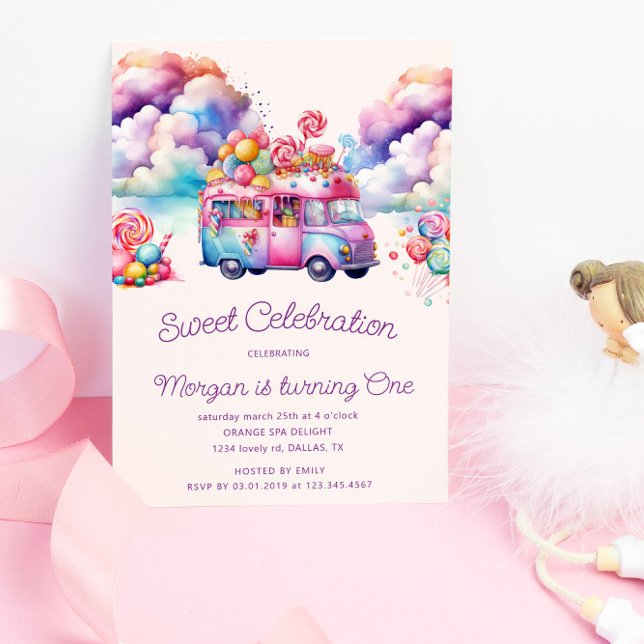 Sweet Candy Lane Kid's Birthday Budget Invitation (Creator Uploaded)