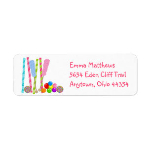 Sweet  Candy Return Address Labels