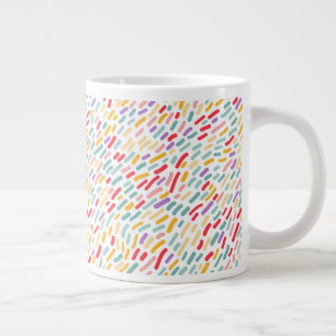 Sweet Candy Sprinkle Pattern Large Coffee Mug