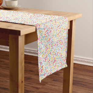 Sweet Candy Sprinkle Pattern Medium Table Runner