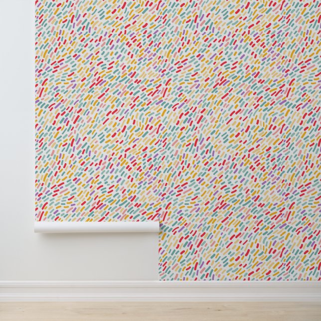 Sweet Candy Sprinkle Pattern Wallpaper (Application)