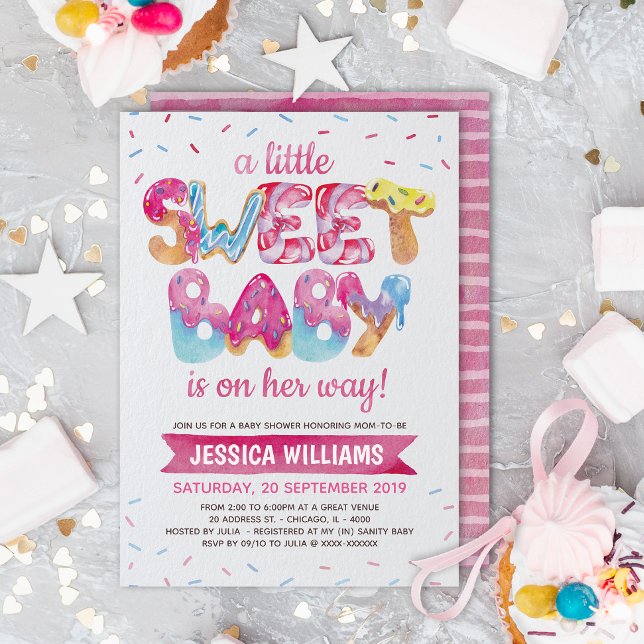 Sweet Candyland Sprinkles Baby Shower Invitation (Creator Uploaded)