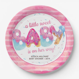 Sweet Candyland Sprinkles Paper Plate