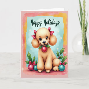 Sweet Canine Christmas Card
