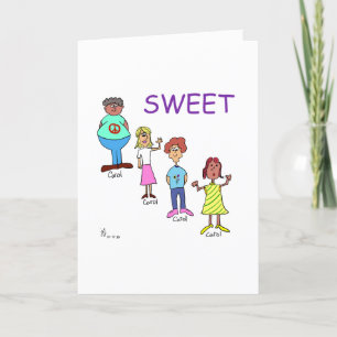 Sweet Caroline birthday card