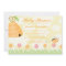 Sweet cartoon bumble bee baby shower invitation