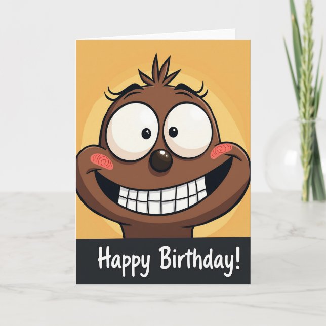 Sweet Cartoon Character Card (Front)