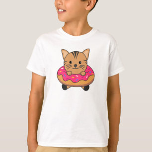 Sweet Cat Funny Animals In Doughnut Funny Cats T-Shirt