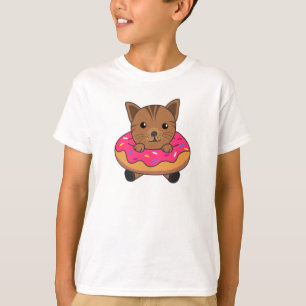 Sweet Cat Funny Animals In Doughnut Funny Cats T-Shirt