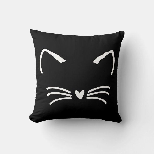Sweet Cat Kitten Face Cushion (Front)