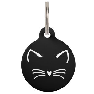 Sweet Cat Kitten Face Pet Tag
