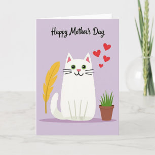 Sweet Cat Mothers Day Card
