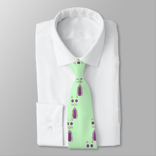 Sweet Cat Tie (Tied)