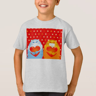 Sweet cats in love, t-shirt