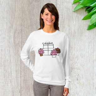 Sweet Celebration Cupcake and Gift Box T-Shirt