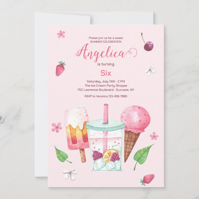 Sweet Celebration Invitation (Front)