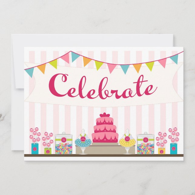 Sweet Celebration Invitation (Front)