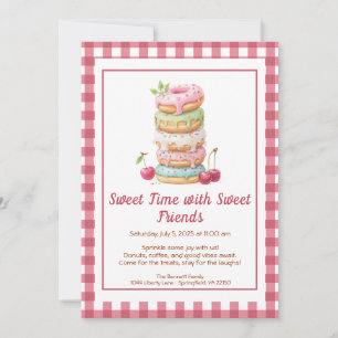 Sweet Celebration Invite – Colourful Doughnuts Par
