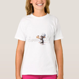 "Sweet Chef" Mouse Logo Illustration T-Shirt