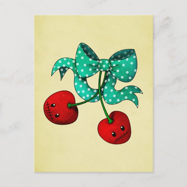 Sweet Cherries Postcard (Front)