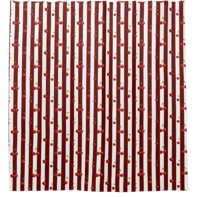 Sweet Cherries  Shower Curtain (Front)