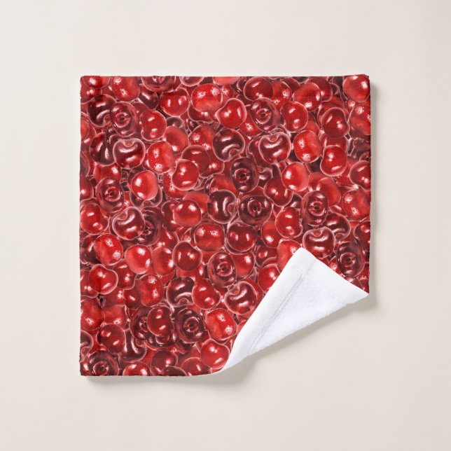 Sweet Cherries Wash Cloth (Wash Cloth)