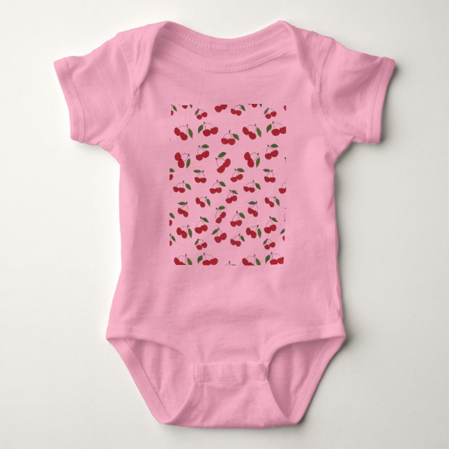 Sweet Cherry Baby Tutu Bodysuit (Front)