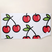 Sweet Cherry Beach Towel"