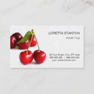 Sweet cherry business card