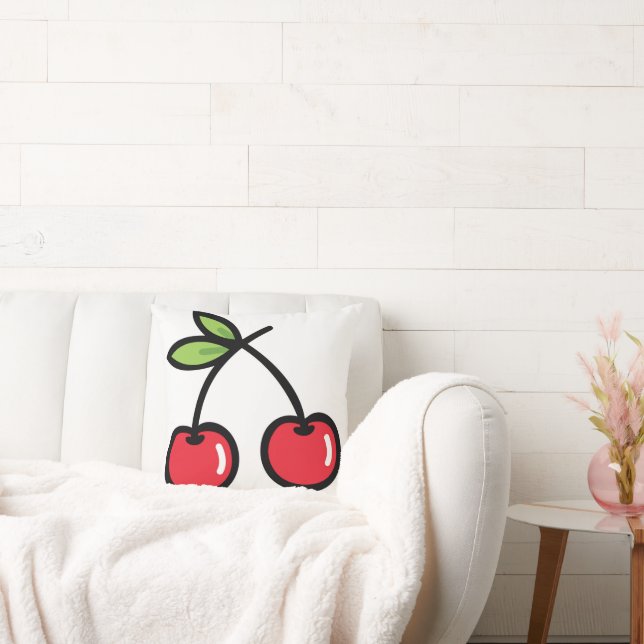 Sweet Cherry Decorative Cushion (Couch)