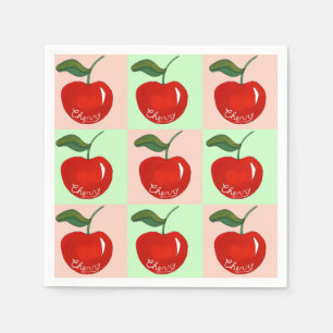 Sweet cherry delight napkin