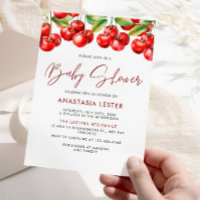 Sweet Cherry Girl Baby Shower 