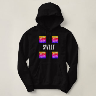 Sweet Cherry Gradient Black Hoodie