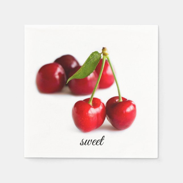 Sweet cherry napkin (Front)