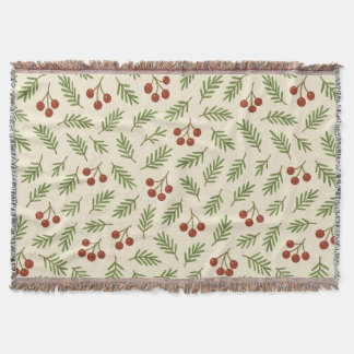 Sweet Cherry Natural Harmony Throw Blanket