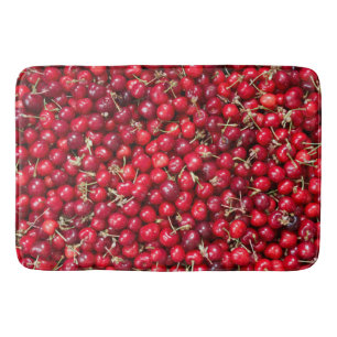 Sweet cherry pattern bath mat
