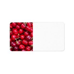 Sweet cherry pattern label