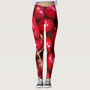 Sweet cherry pattern leggings
