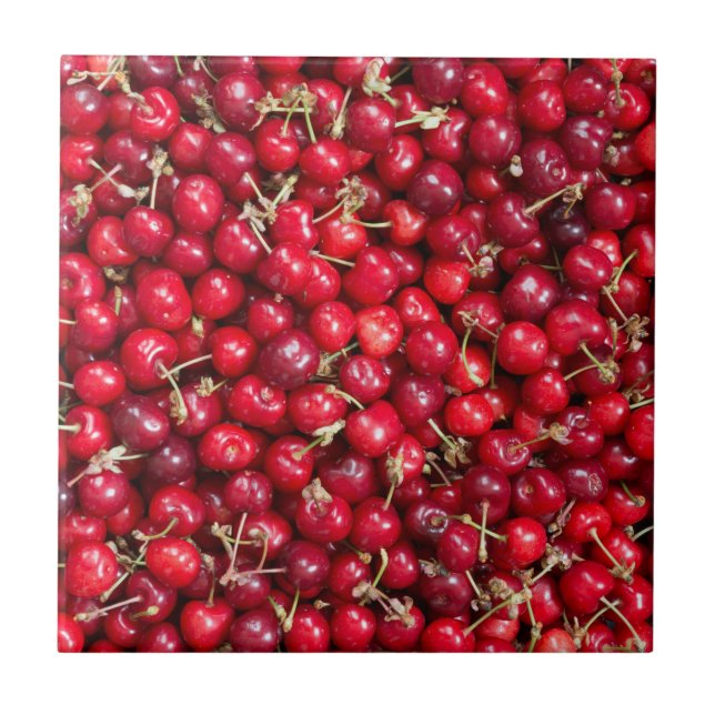 Sweet cherry pattern tile (Front)