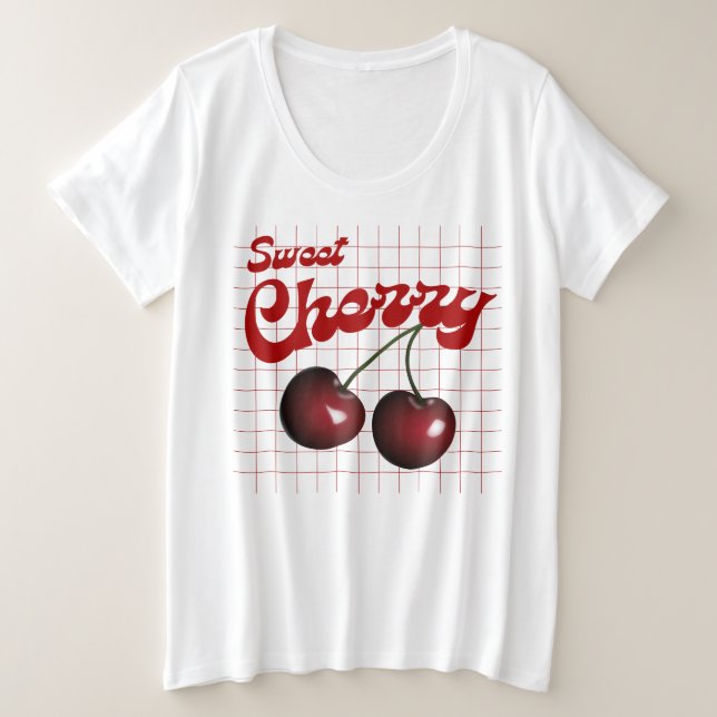 sweet cherry plus size T-Shirt (Design Front)